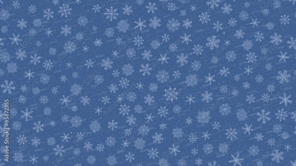 Snowflakes in Sky, Seamless Loop Snowflakes in Sky, Seamless Loop
