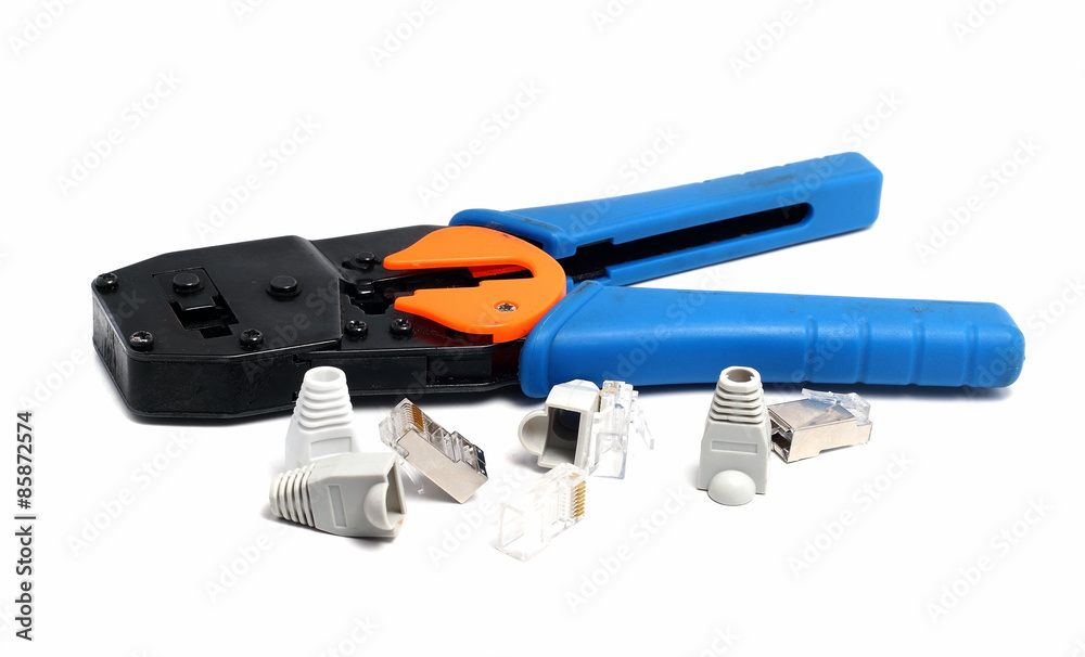 reliable tool for crimping connectors and twisted pair RJ-45 reliable tool for crimping connectors and twisted pair RJ-45