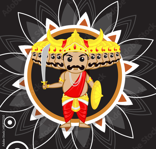 Vijaya Dashami - Cartoon Ravan Character