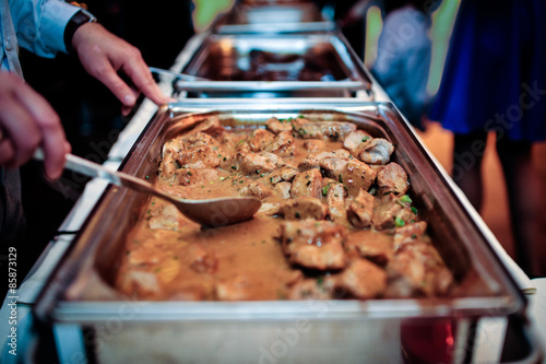 Fototapeta fleisch buffett