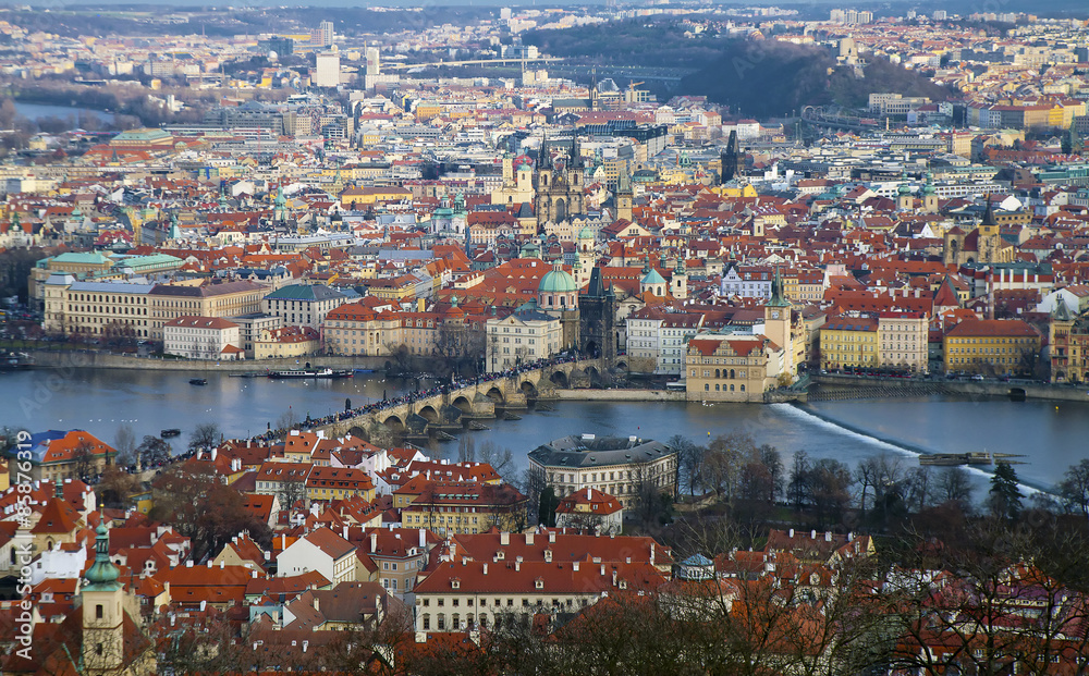 Above view of Old Prague