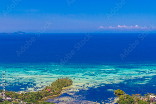 Fototapeta Naklejka Na Ścianę i Meble -  aerial view of Boracay island, Philippines