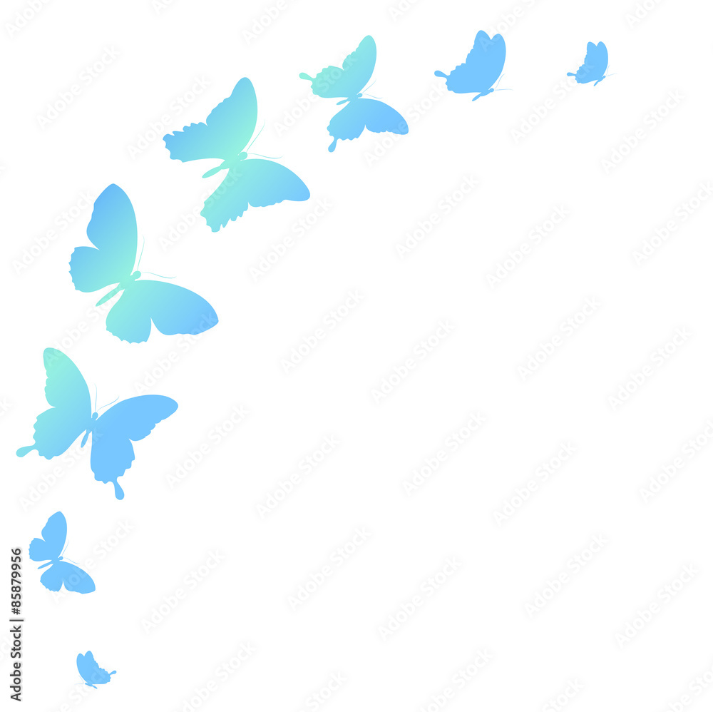 Naklejka premium butterflies design