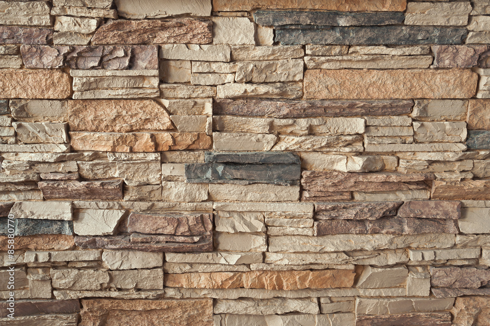 Obraz premium Ułożona kamienna twarz