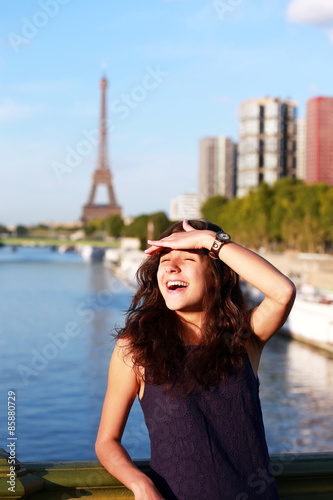 Beautiful girl in Paris, France © denys_kuvaiev