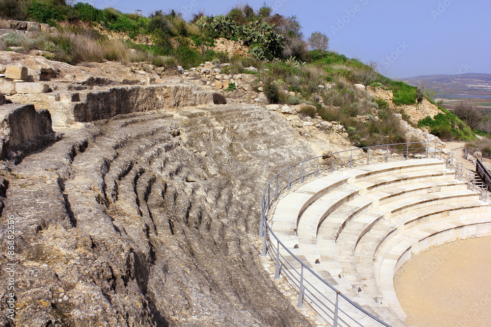 roman amphitheater, national park Zippori, Galilee, Israel