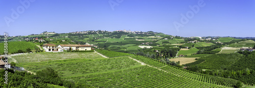 Langhe springtime panorama. Color image