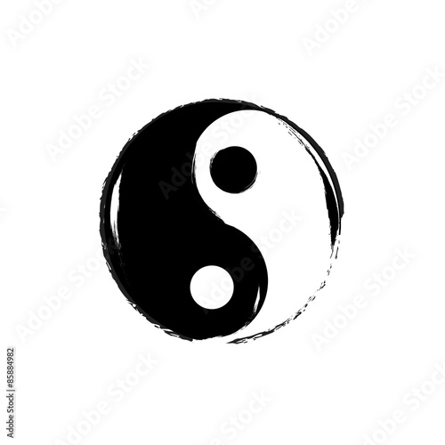 Yin Yang symbol. Vector. photo