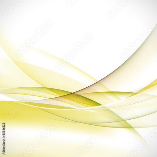 abstract elegant green wave background, vector illustration