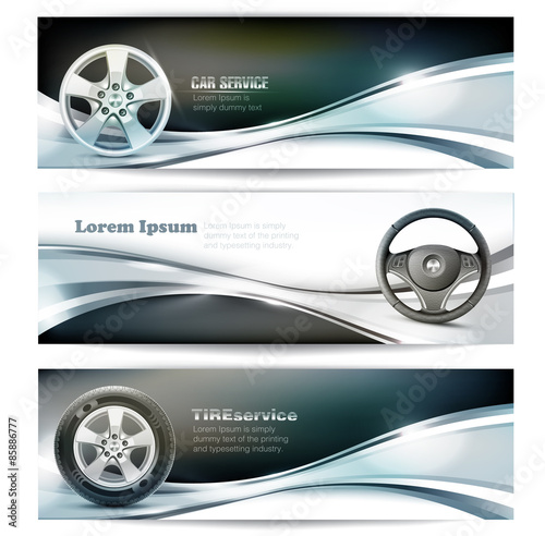 Banners for car service