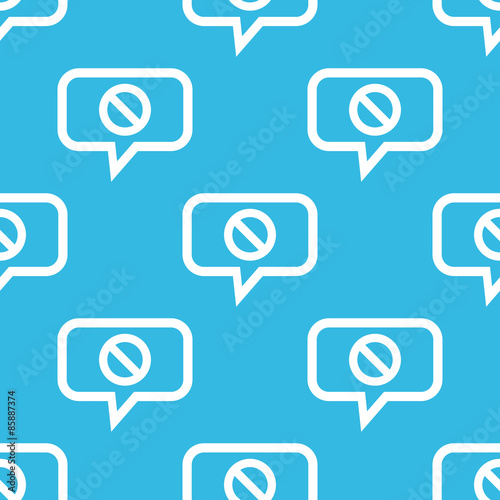 NO sign message pattern