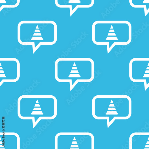Traffic cone message pattern