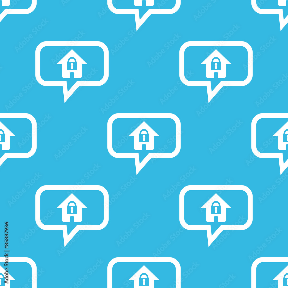 Locked house message pattern Locked house message pattern