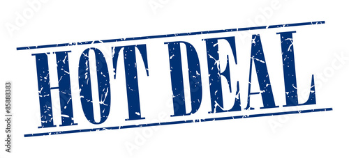 hot deal blue grunge vintage stamp isolated on white background