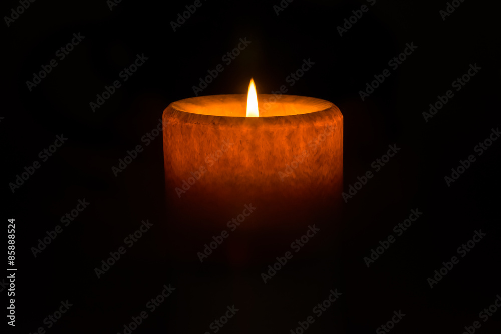 Wax Candle & Flame Wax Candle & Flame