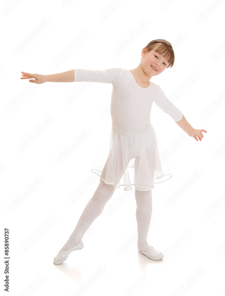 Fototapeta premium Girl in ballet school 