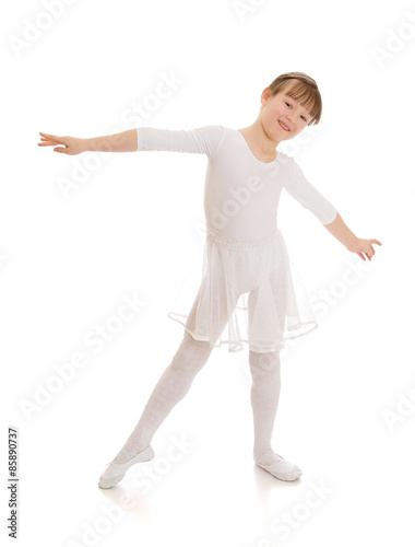 Girl in ballet school 