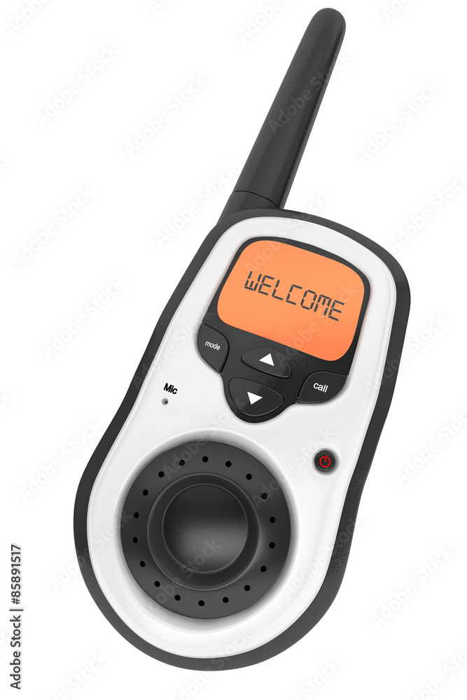 Portable radio transceiver. 3d rendering Portable radio transceiver. 3d rendering