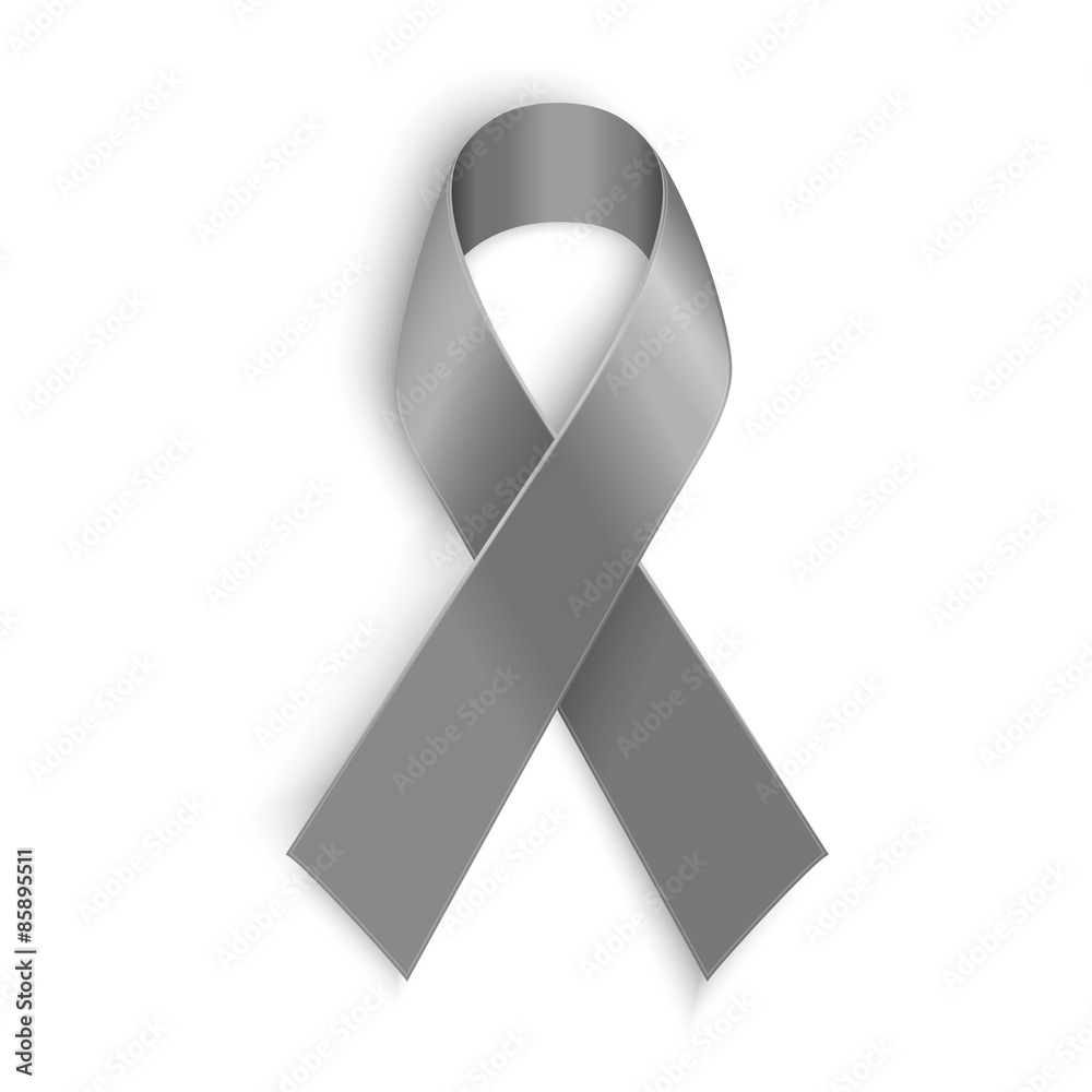 Grey ribbon symbol of borderline personality disorder, diabetes Stock  Vector | Adobe Stock