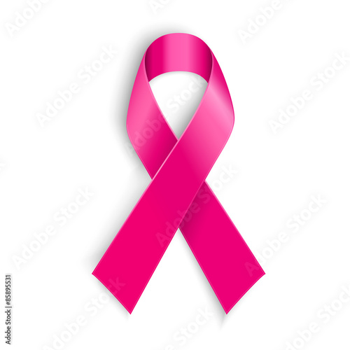 Obraz na plátně Breast cancer awareness pink ribbon