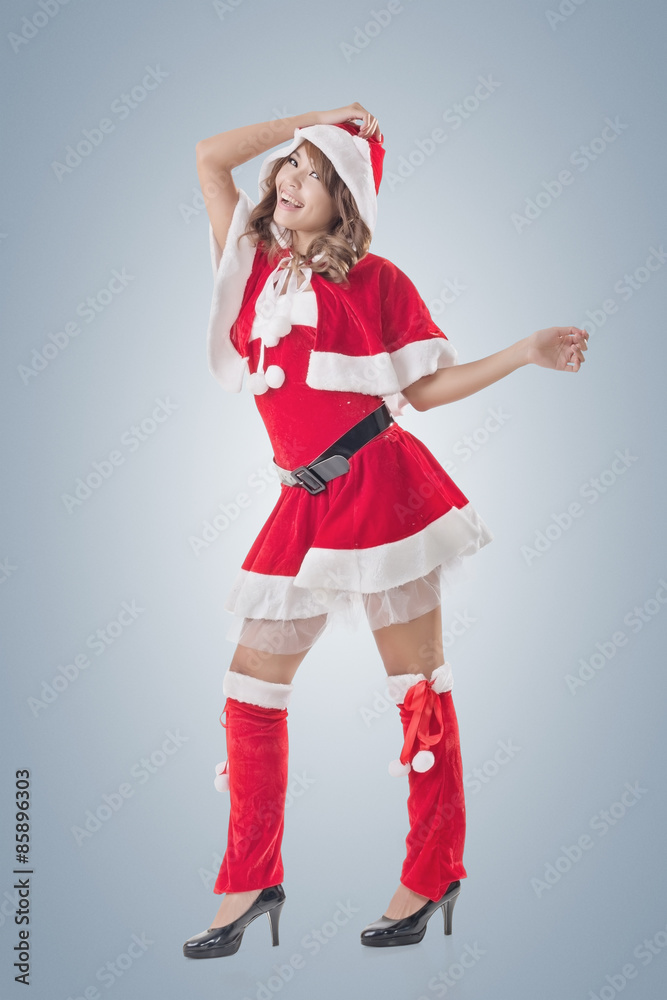 Attractive Christmas lady Attractive Christmas lady