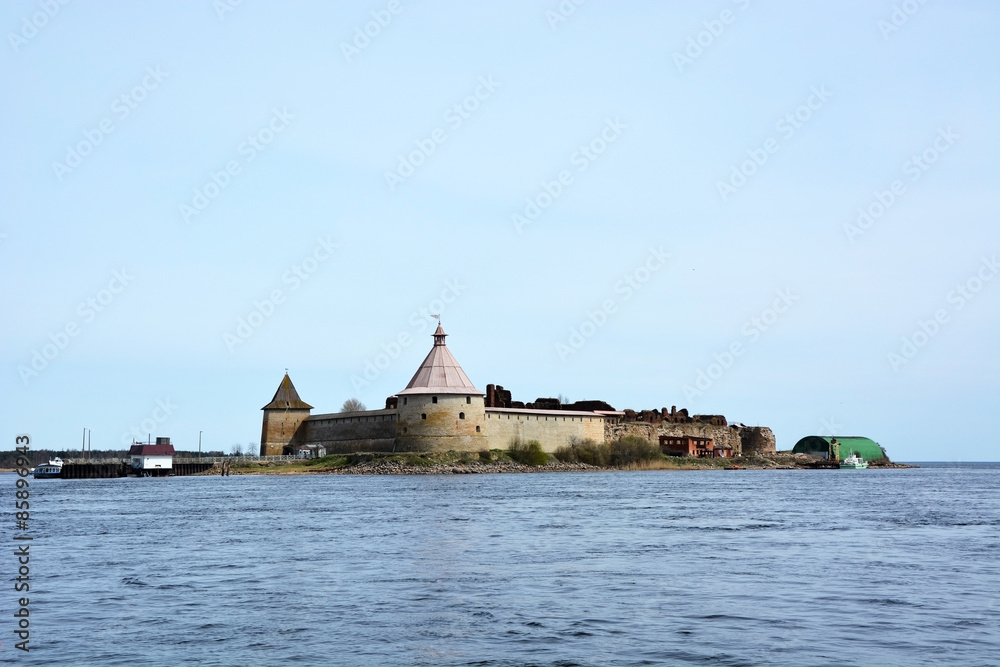 Fortress at Shlisselburg city. Fortress called Oreshek (Nut fortress)