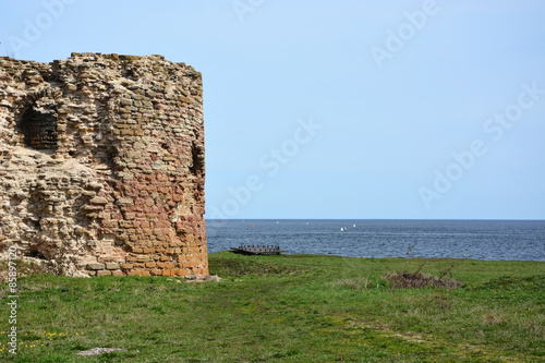 Ruins. Oreshek fortress in Shlisselburg. Saint-Petersburg district photo