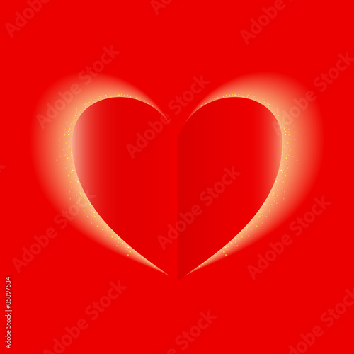 Red Heart, Love concept