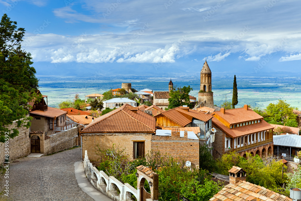 Φωτογραφία Panorama view of Sighnaghi (Signagi) city in Kakheti region in G