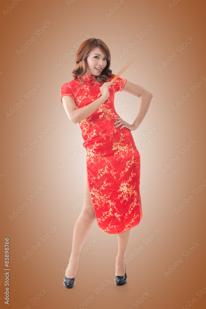 Chinese woman dress traditional cheongsam Chinese woman dress traditional cheongsam