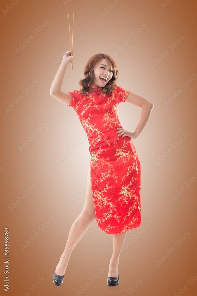 Chinese woman dress traditional cheongsam Chinese woman dress traditional cheongsam
