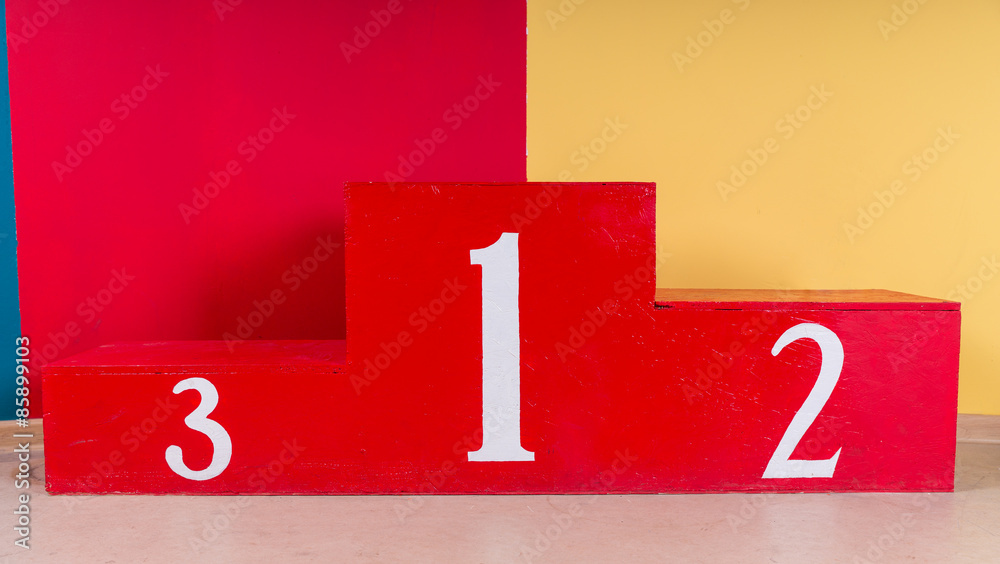 Winners podium with first, second and third places Stock Photo | Adobe ...
