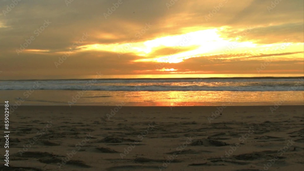 Time lapse of Sunset at California Beach Time lapse of Sunset at California Beach