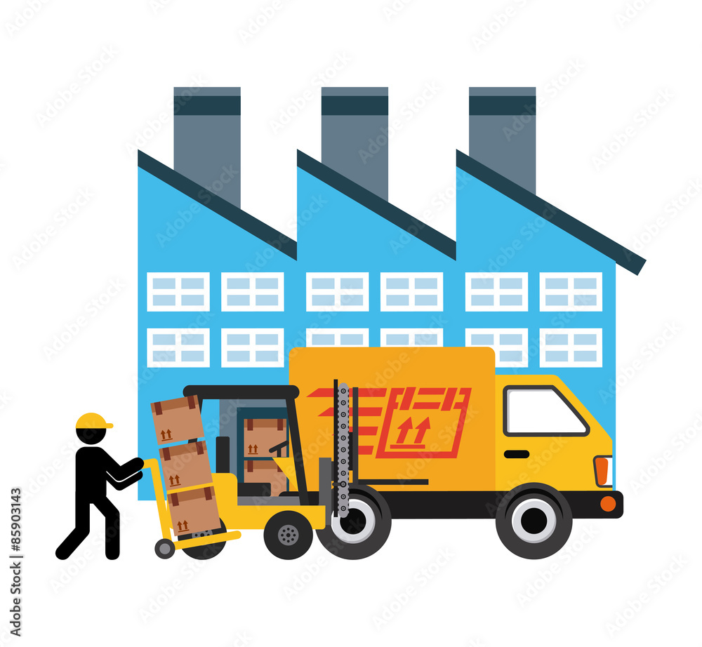Naklejka premium delivery service