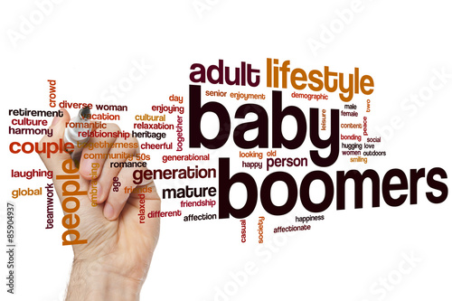 Baby boomers word cloud