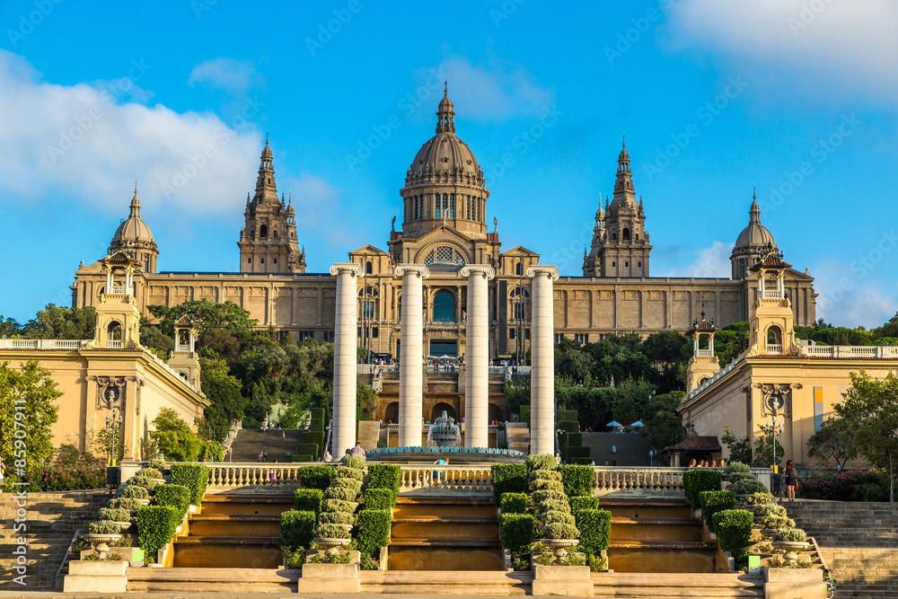 Fototapeta premium National Museum in Barcelona