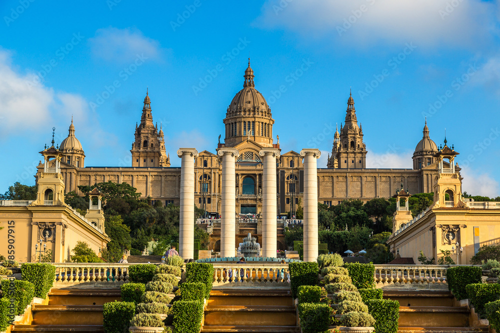 Fototapeta premium National Museum in Barcelona