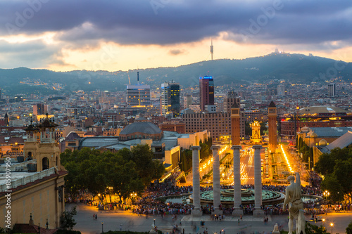 View of the center Barcelona photo