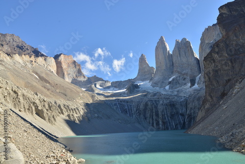 Torres (towers) in Torres Del Paine National Park, Chile.