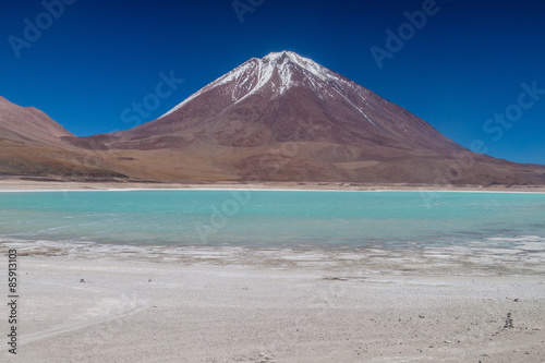Laguna Verde lake and Licancabur volcano, Bolivia