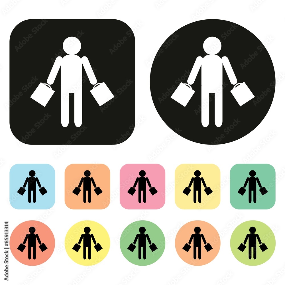 Shopping icon. Sales icon. Vector Shopping icon. Sales icon. Vector
