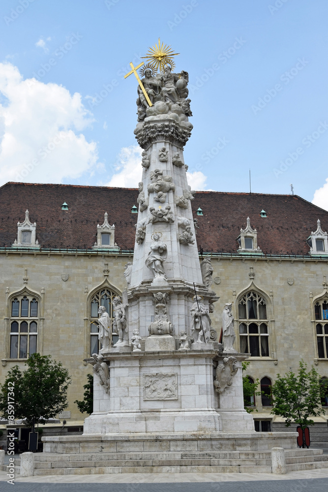 Baroque trinity statue, Budapest, Hungary