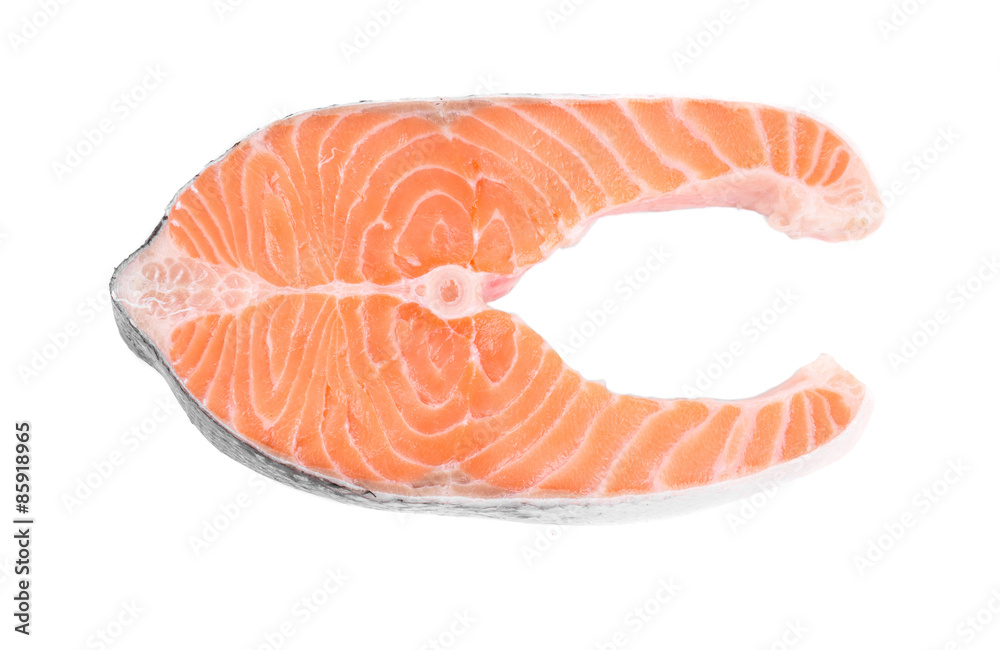 Fresh salmon steak. Fresh salmon steak.