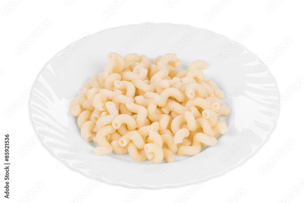 Cooked italian pasta.