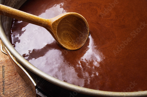 Making Chocolate Cake