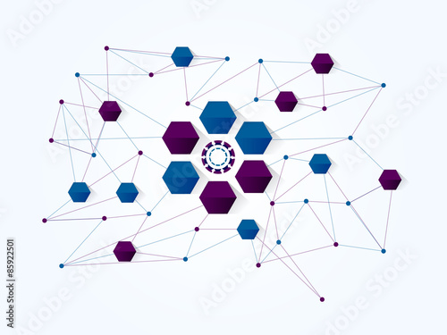 Network technology background.Vector illustration EPS10