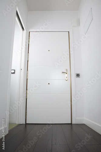 white interior door