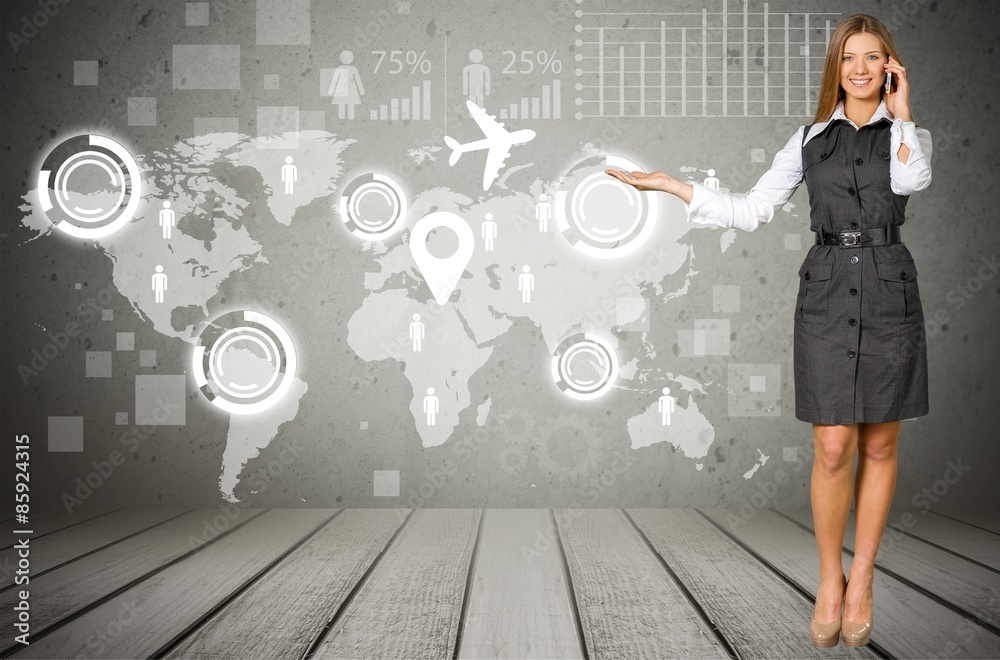 Icon, globalization, business.