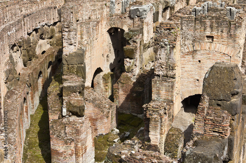 Underground passaged beneath Rome's colosseum