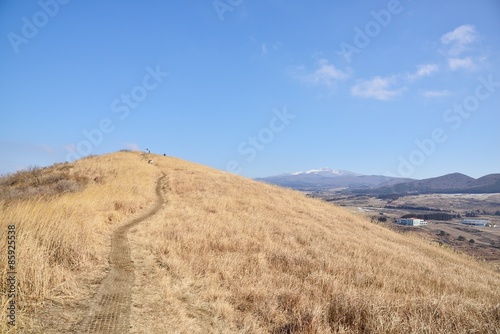 Top of SaeByeol Volcanic Cone in Jeju Island